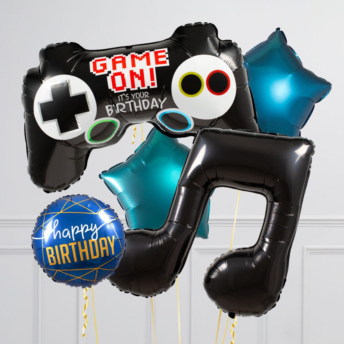 Musical Theme "GAME ON" HBD Balloon Bouquet