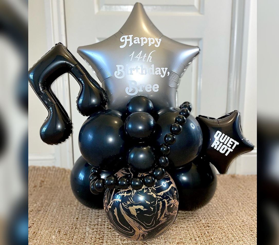 Musical Theme Personalized Cluster Balloon Bouquet