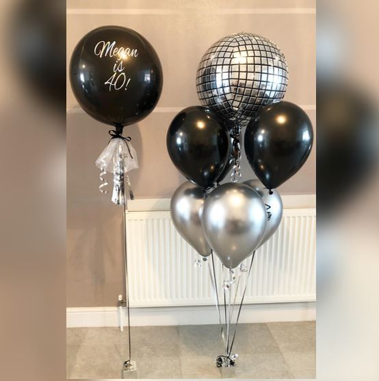 Musical Theme Disco Ball Balloon Bouquet