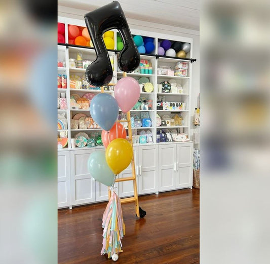 Musical Theme Black Note Balloon Bouquet
