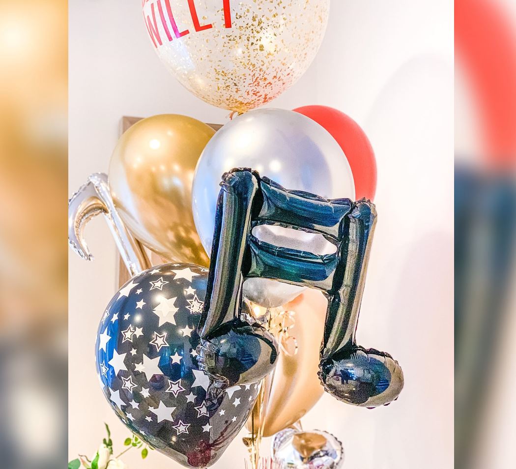 Music Theme Personalized Balloon Bouquet