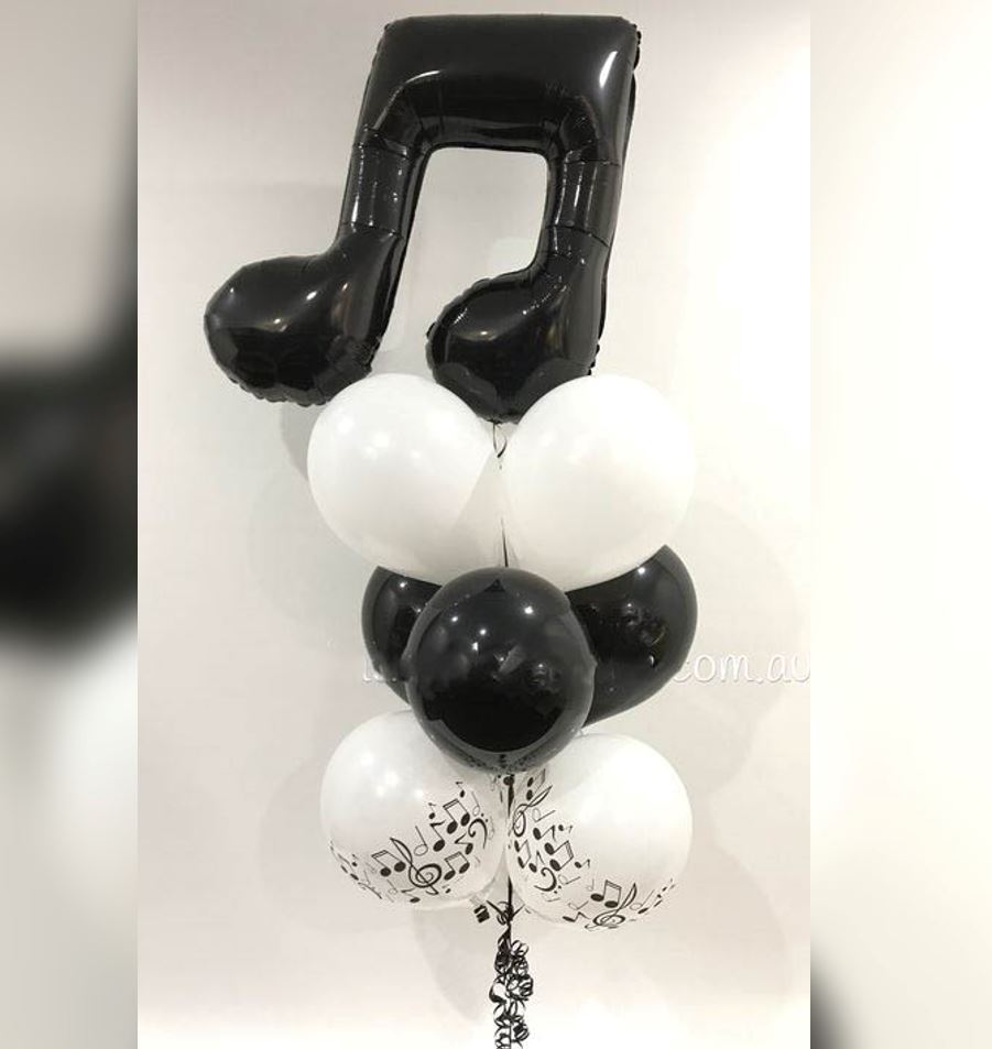 Musical Note Theme Laex Balloon Bouquet