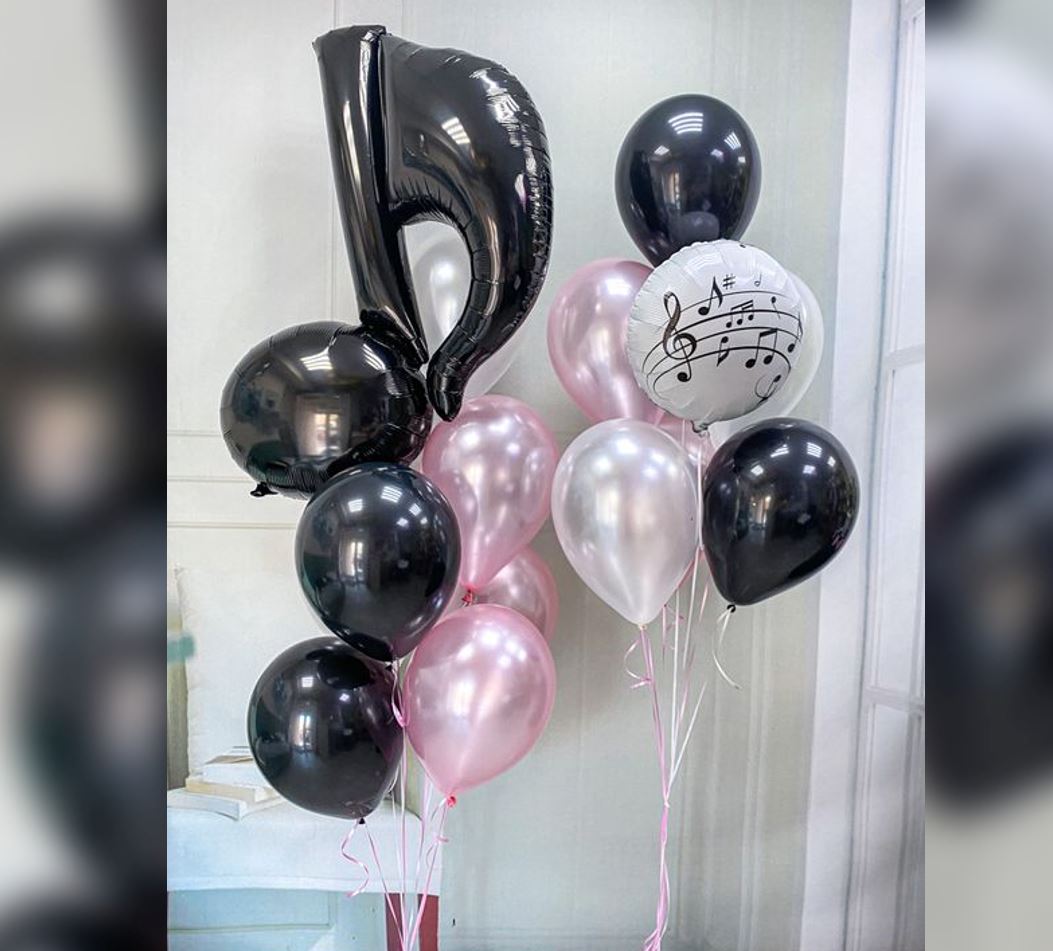 Music Theme Latex Balloon Bunch