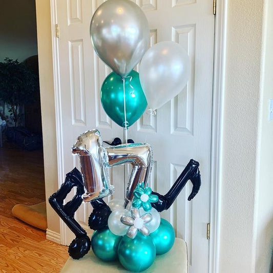 17th Birthday Music Theme Balloon Bouquet