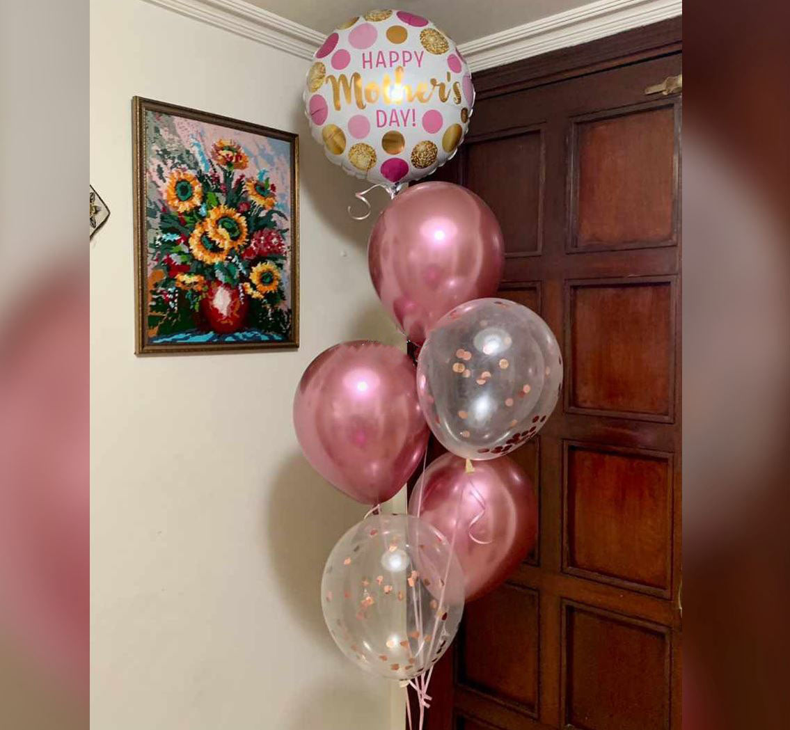Happy Mother's Day Polka Dots Balloon Bouquet