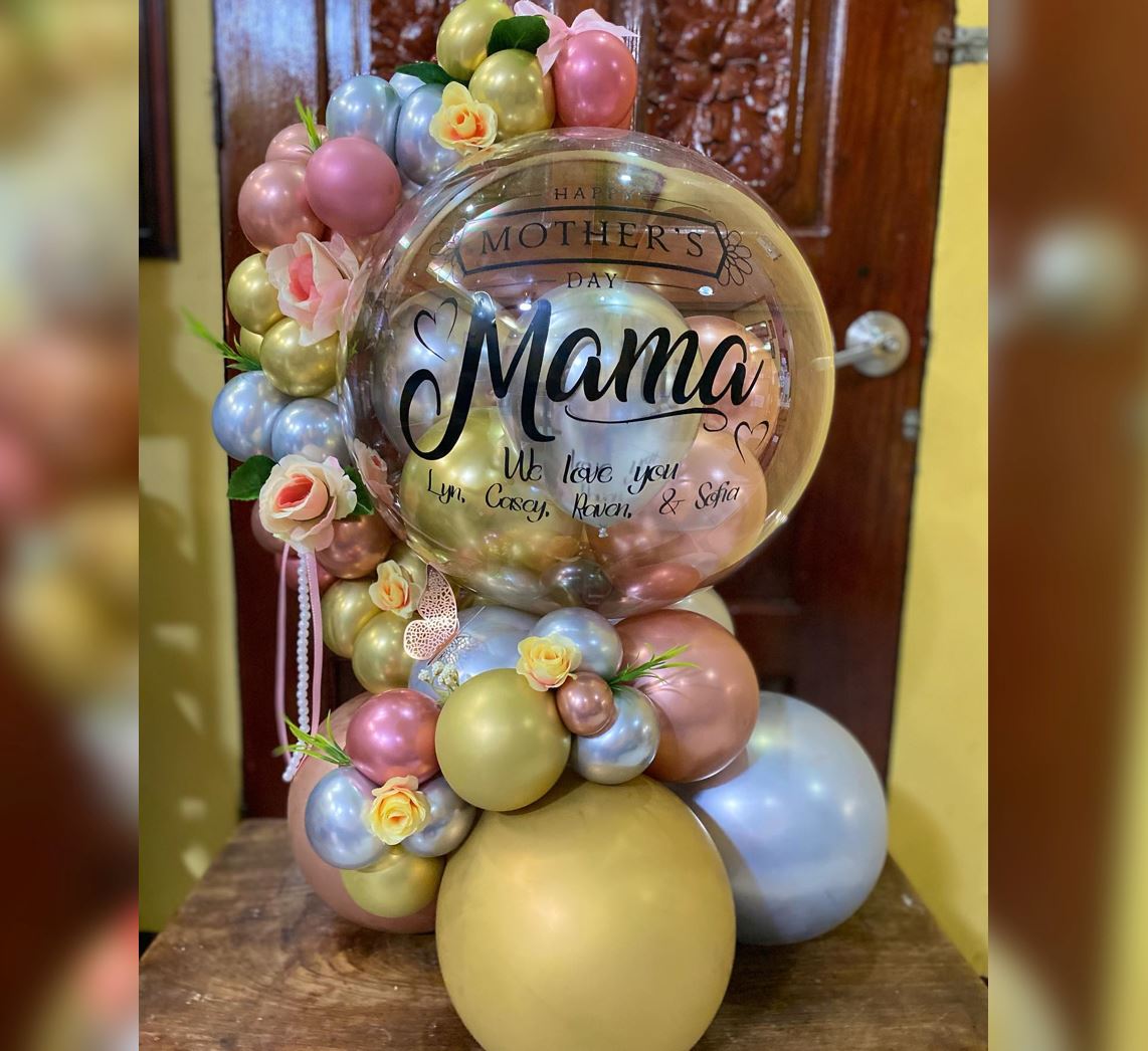 Personalised Bubble Cluster Balloon Bouquet