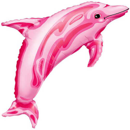 Party Balloon 9" Pink Dolphin Foil Balloon