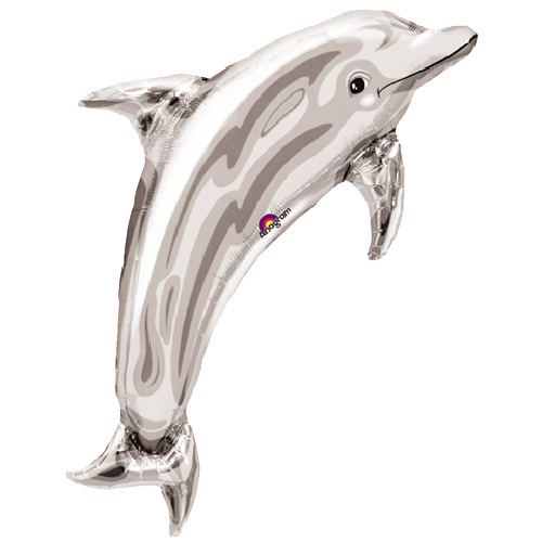 Party Balloon Silver Dolphin Foil Balloon