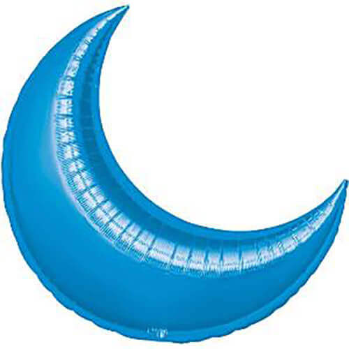 Party Balloon 35" Blue Cresent Foil Balloon P30