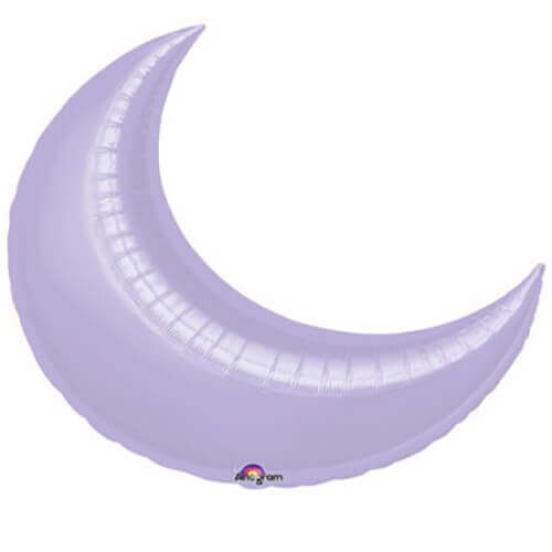 Party Balloon 35" Lilac Crescent Foil Balloon P30