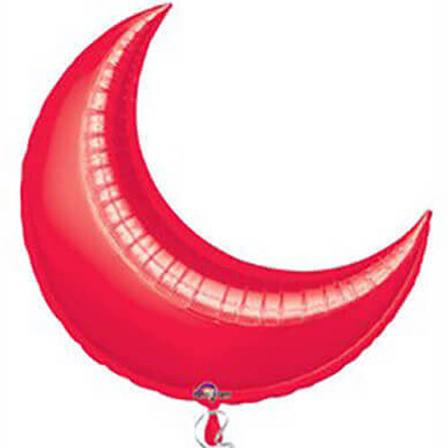 Party Balloon  Red Crescent Moon Balloon Foil Balloon 35" 