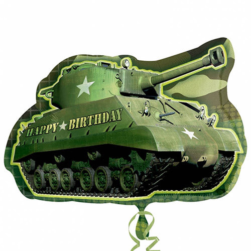 Party Balloon Army Tank Birthday 26"