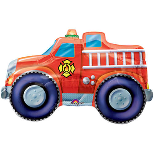Party Balloon 33" Resceue Team Fire Engine Foil Balloon P30