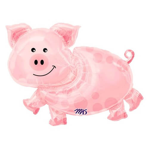 Party Balloon Pink Flamingo Super Shape Foil Balloon