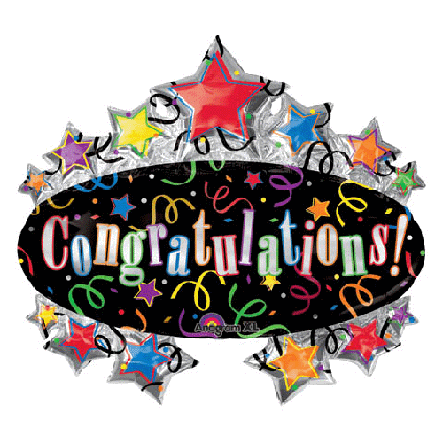 Party Balloon 31" Congratulations Marquee Foil Balloon P35