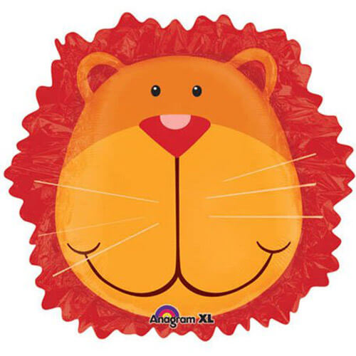 Party Balloon 33" Jungle Animals Lion Head Foil Balloon P35