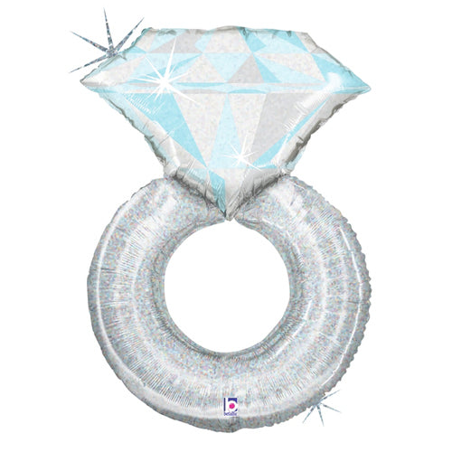 Party Balloon Platinum Wedding Ring