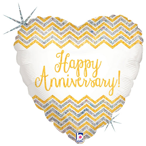 Balloons Party Celebrate Happy Anniversary 18" Foil Balloon 