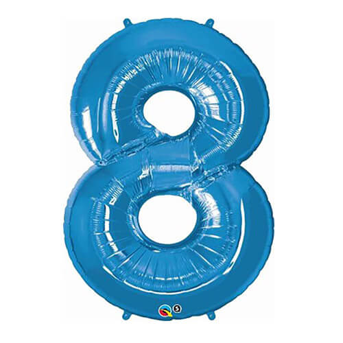 Party Balloons 8 Blue Super Shape Foil Balloon