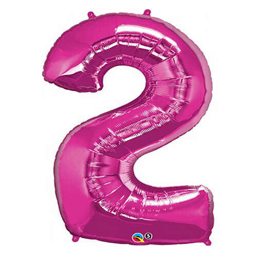 Party Balloons 2 pink  Super Shape Foil Balloon L34 