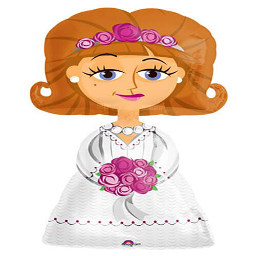 Balloons Party Celebrate  Bride Airwalker  Foil Balloon 48" 