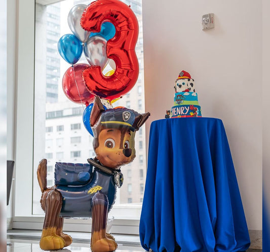 Paw Patrol Theme 3rd Birthday Balloon Bouquet