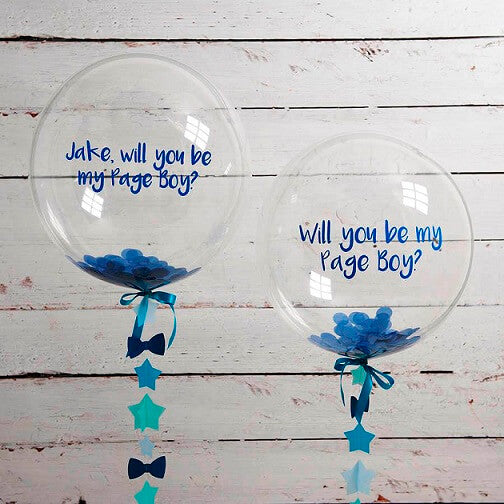 Will You Be My Page Boy Confetti Balloon 1Ct.
