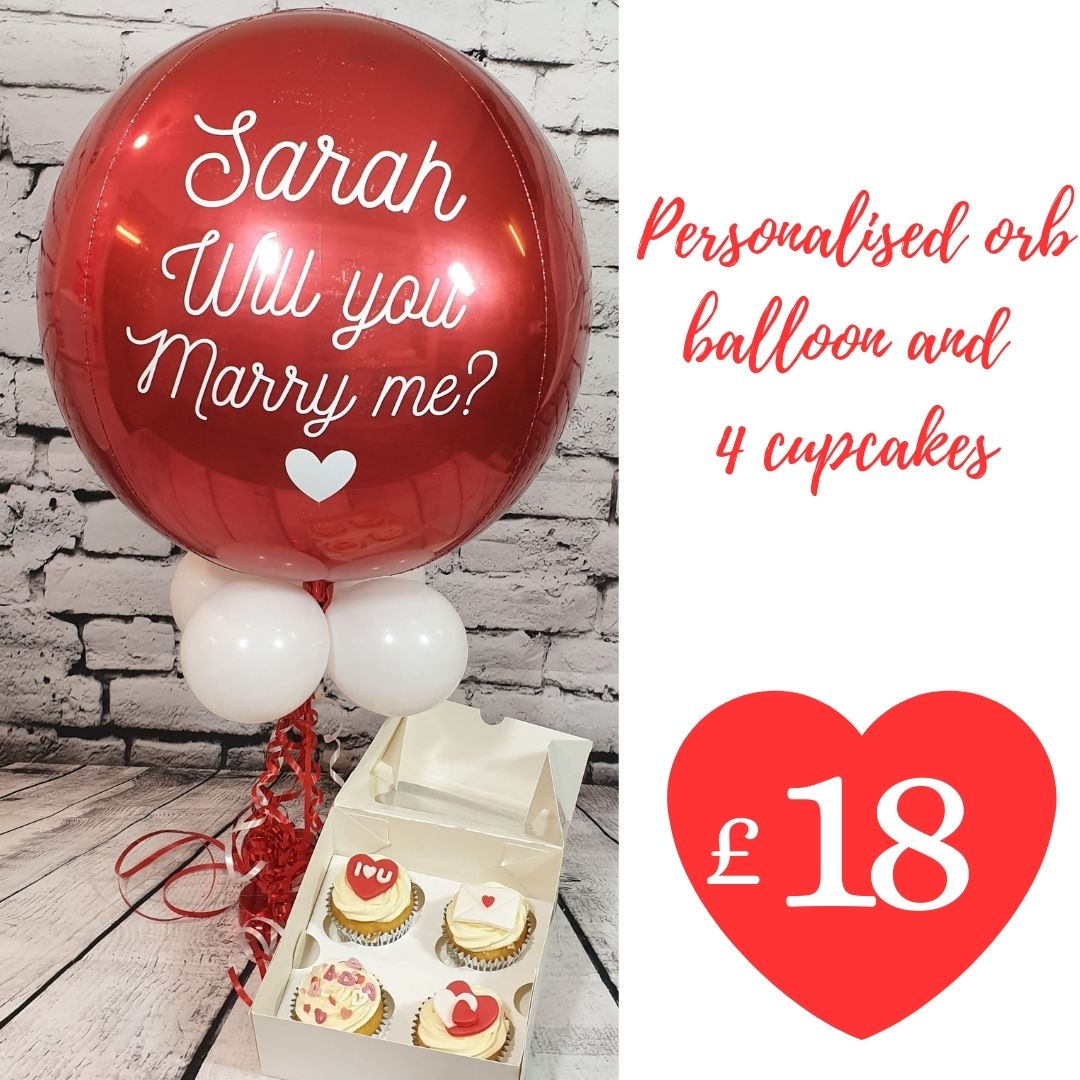 Valentine Day Personalized Balloon Bouquets 