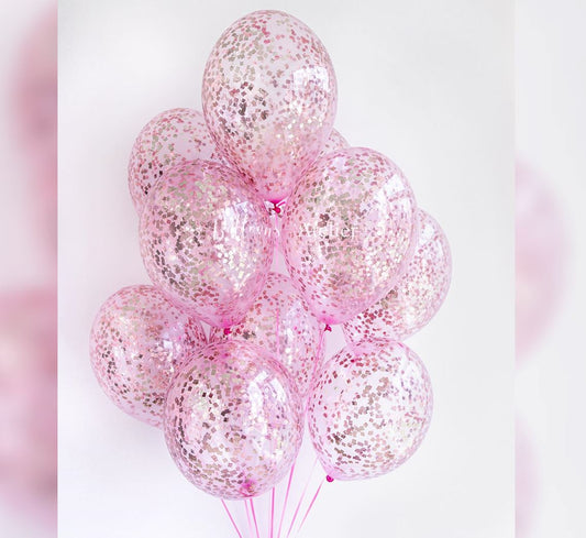 Pink Glitter Theme Balloon Bouquet