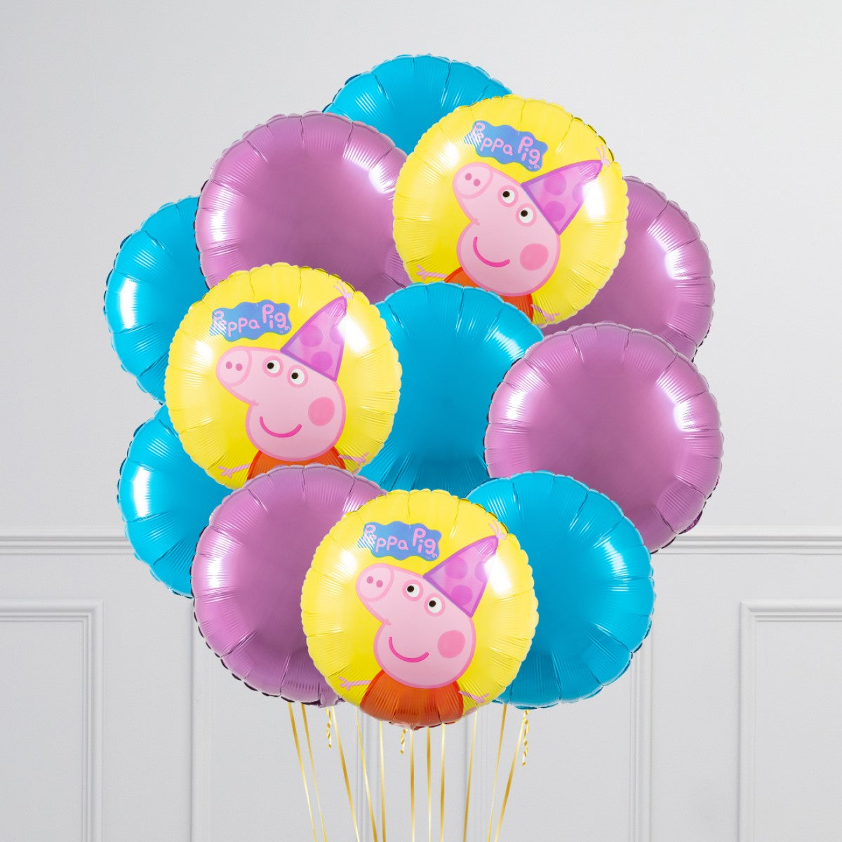 18" Round Foil Peppa Pig Balloon Bouquet