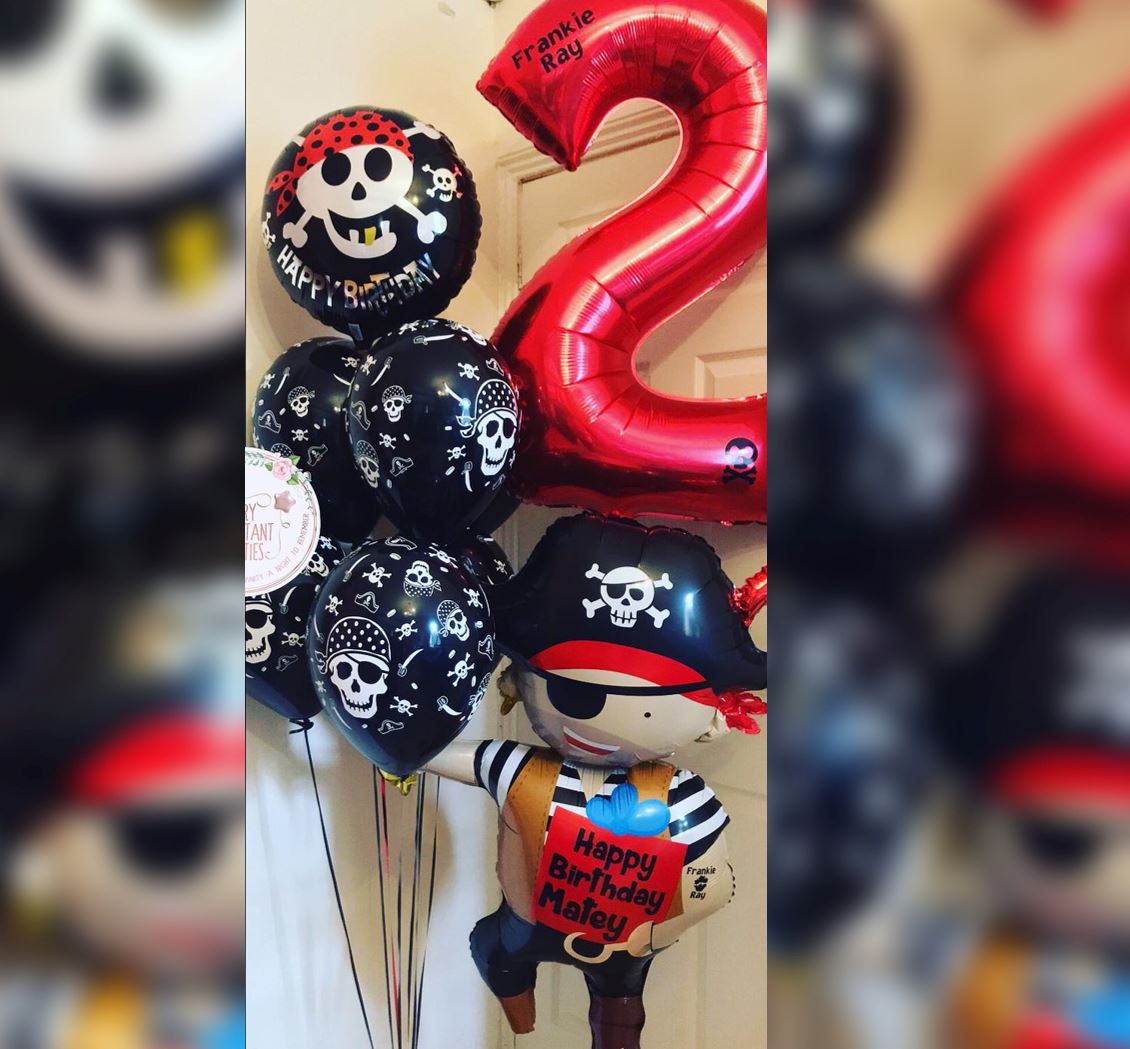2nd Birthday Pirate Theme Balloon Bouquet