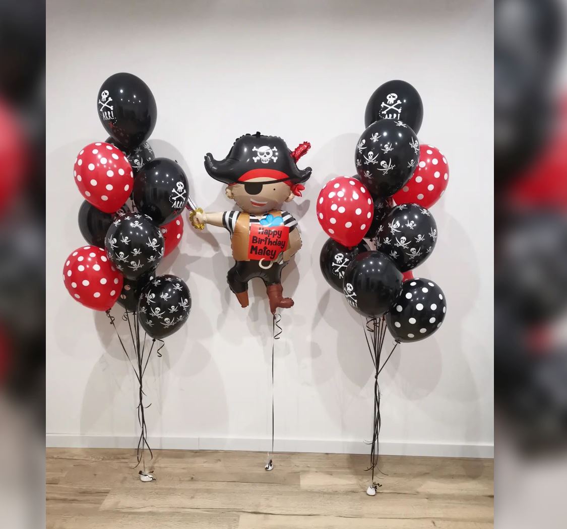 Pirate Birthday And Skull Balloon Bouquet