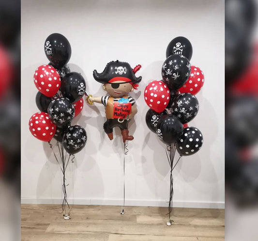 Pirate Birthday And Skull Balloon Bouquet