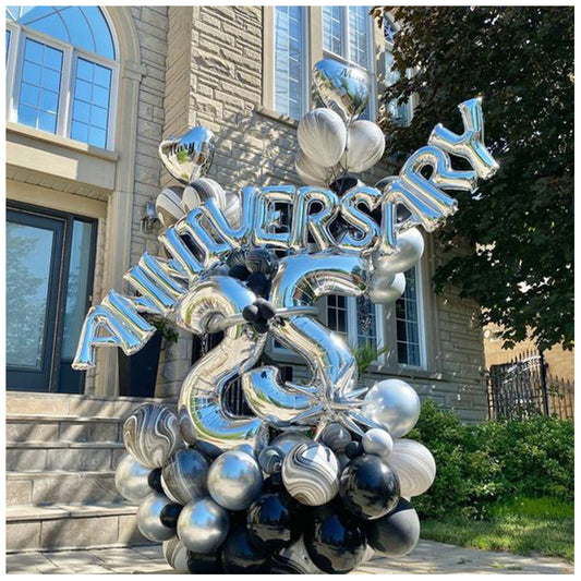 AMAZING 25th ANNIVERSARY BALLOON BOUQUET 