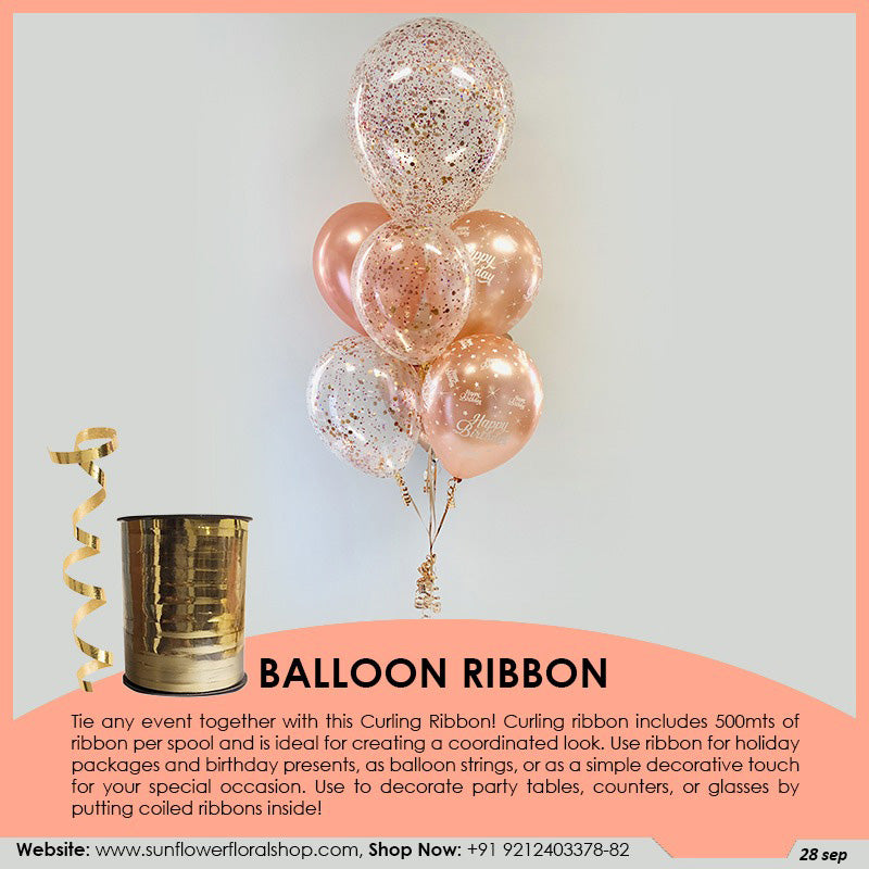 GOLD FOIL BALLOON RIBBON 