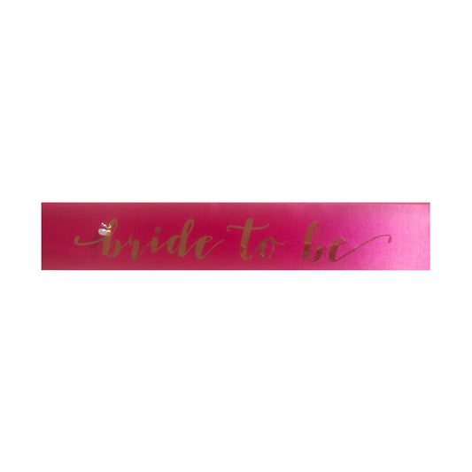 BACHELORETTE PARTY FUCHSIA COLOR BRIDE TO BE SASH