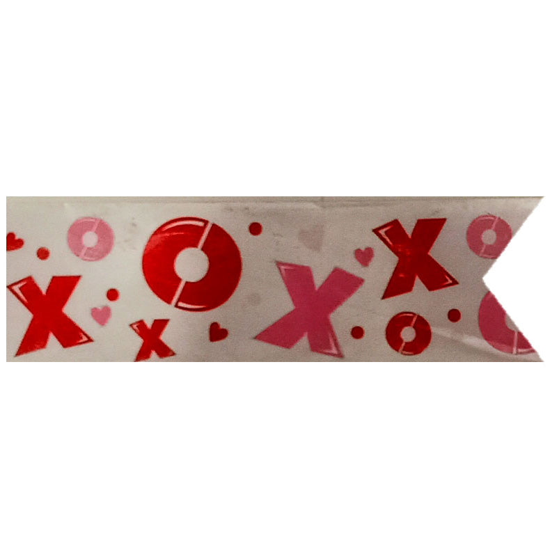 HUGS AND KISSES XS AND OS RIBBON 