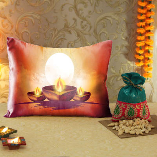 Fusion Diwali Personalized - Cushion 