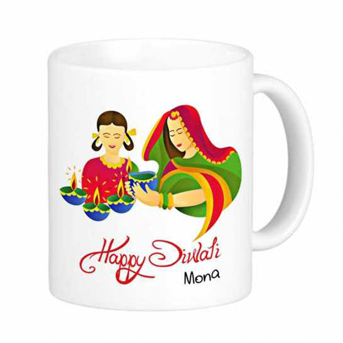 Fusion Diwali Personalized - Traditional  Mug 