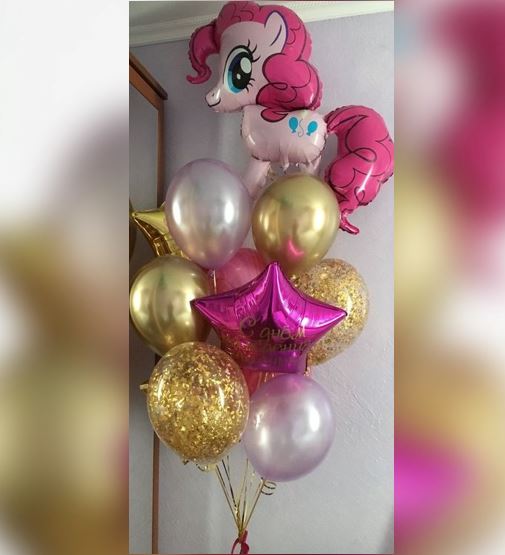 Little Pony Pinky Pie Balloon Bouquet