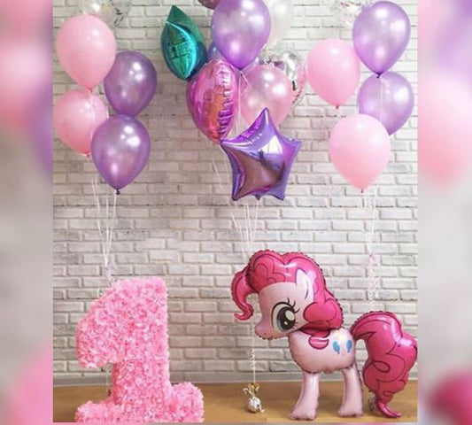 My Little Pony Heart Star Balloon Bouquet