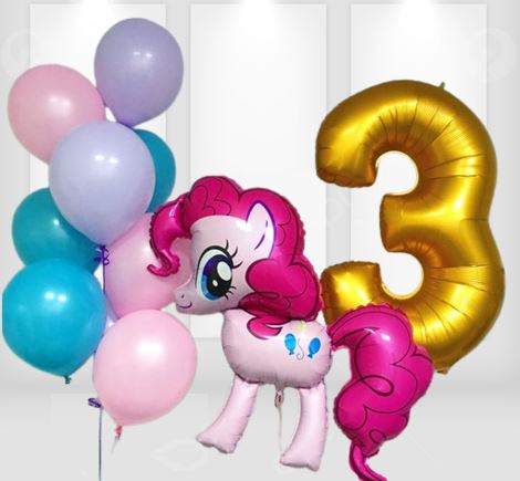Party Balloon My Little Pony Helium Balloons Bouquet-2