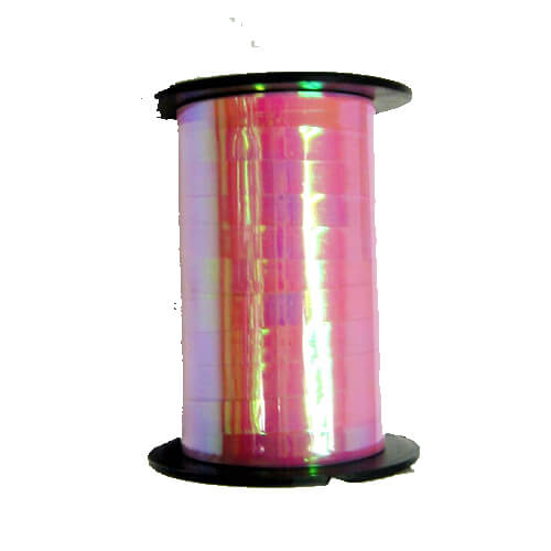 Party Balloon Iridesecent Laminated Pink Curling Ribbon