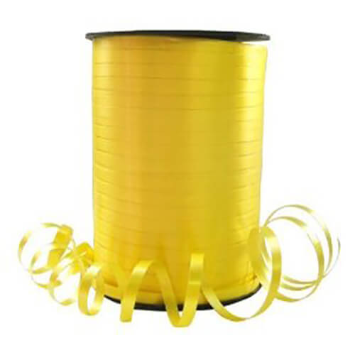 Party Balloons Iridesecent Laminated Lemon Curling Ribbon