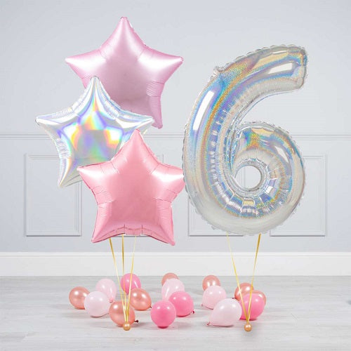 Party Balloon Rose Gold Helium Balloons Bouquet -2