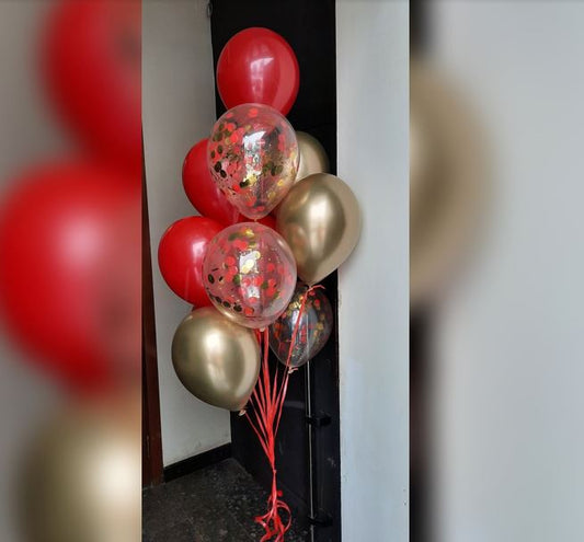 Chrome And Latex Balloon Bouquet