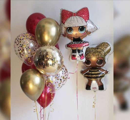 LOL Theme Helium Balloon Bunch