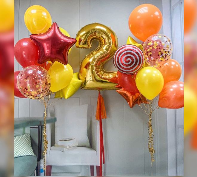 2 Number Latex Balloon Bouquet
