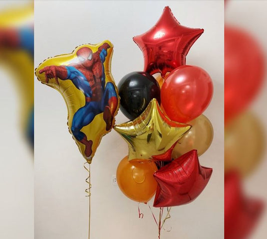 Spider-man Theme Balloon Bouquet