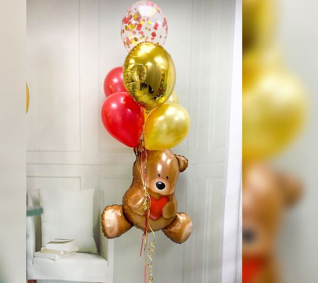 Teddy Bear Theme Balloon Bunch